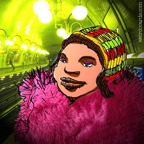 Brazilian London Subway Girl eCard